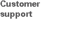 Customer support